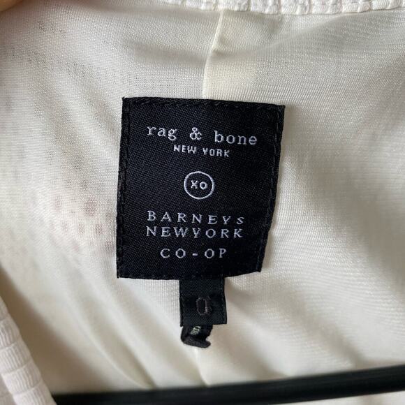 Rag & Bone sz 0 white textured fit flare mini‎ Niki dress - Picture 6 of 9